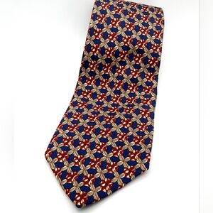 Vintage Silk Bert Pulitzer Classic Made in USA Hand Finished Wide Neck Tie